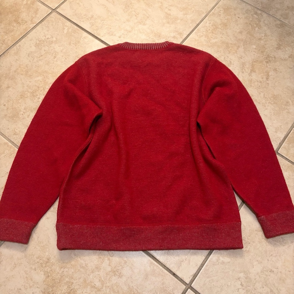 Alpaca Red Classic Sweater (America's Alpaca) Woolrich Style - Picture 3 of 4